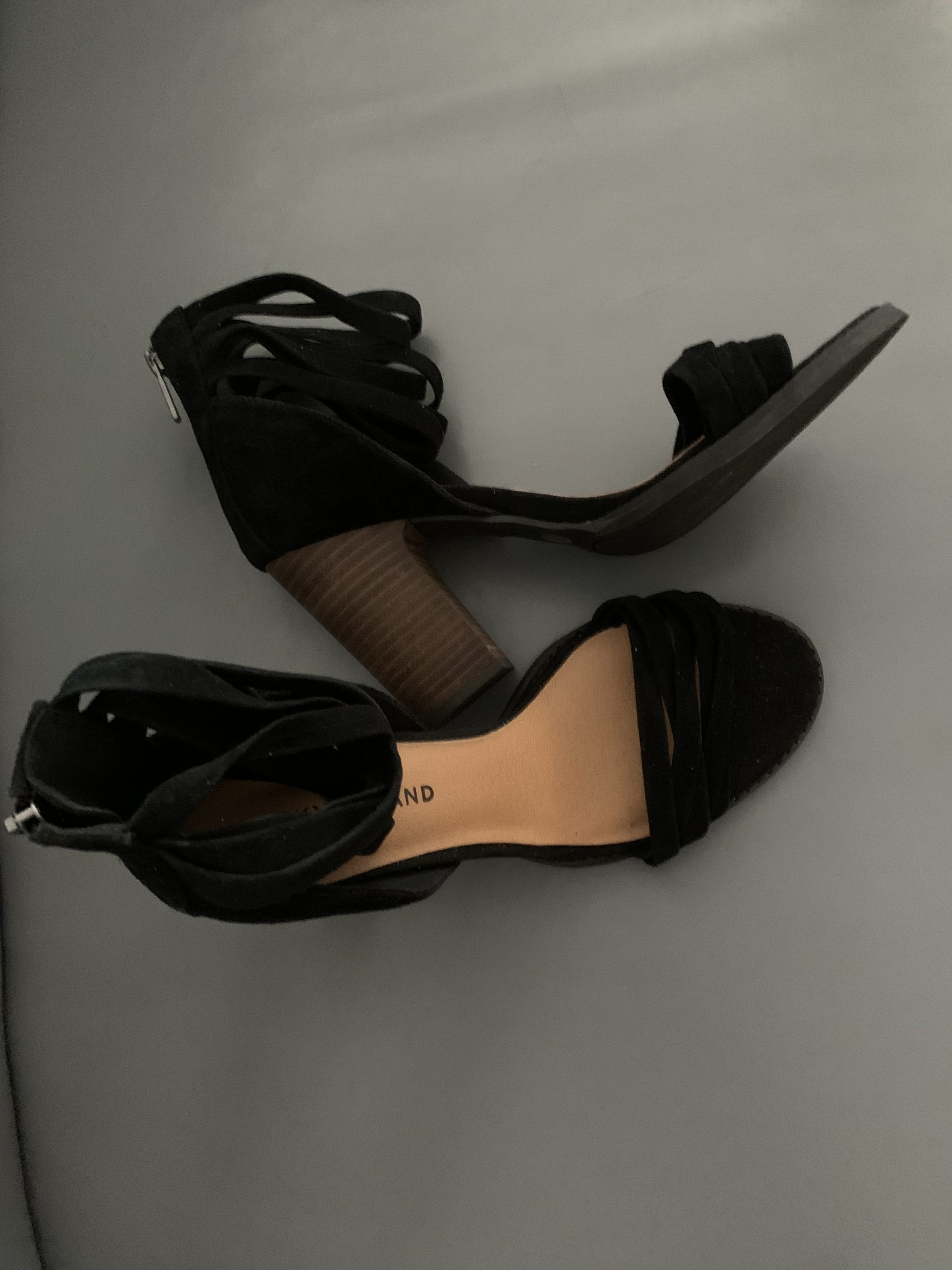 Buy Black Signature Leather High Heel Sandals from Next USA